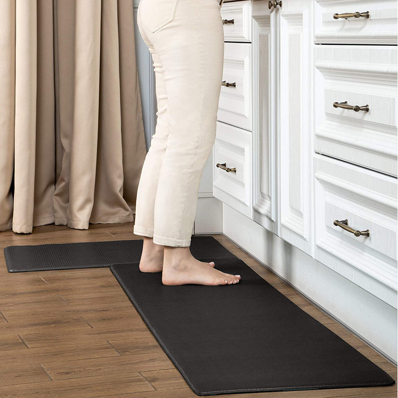 Latitude Run® AntiFatigue Kitchen Mat & Rug Set Of 2 Cushioned Non